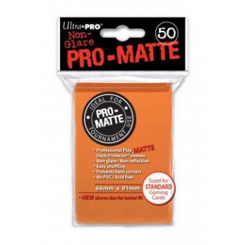 Ultra Pro - Matte Non Glare Orange Sleeves - Standard Sleeves (50 pcs)